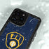 MLB Milwaukee Brewers - Solid Distressed iPhone 15 Pro Waterproof Case